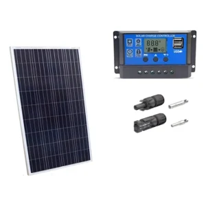 Kit Painel Placa Energia Solar 100w Controlador30a E Mc4