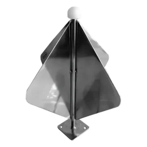 Refletor De Radar Em Aço Inox Para Lanchas E Veleiros