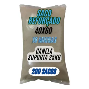 Sacos Para Embalar Areia Pedra Entulho 40x60 200un 16 Micras
