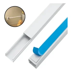 Kit 2 Canaleta Perfil 1 Metro C/ Fita Dupla Face Pvc Fame