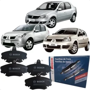 Pastilhas Freio Dianteiro Renault Clio Logan Sandero Bosch
