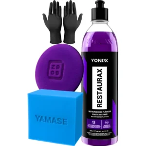 Restaurax Restaurador De Plásticos Vonixx Aplicador Luvas