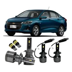 Kit Lâmpada Ultra Led Farol Baixo/alto Placa Onix Premier