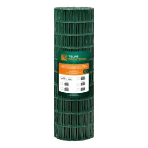 Tela Cerca Guapo Revestida Verde 1,0m X 10m - Fronteira