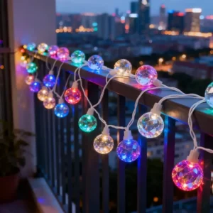 Luzes Decorativas De Lâmpadas Coloridas Para Festas