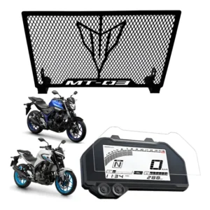 Kit Protetor De Radiador + Pelicula Painel Mt 03 2015 A 2026