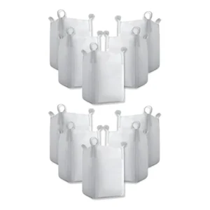 Kit 10 Big Bags Ráfia Soutextil 1000kg 90x90x120cm Branco