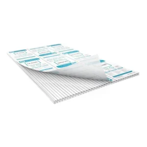 Telha Policarbonato Alveolar 1,05x6m 4mm Cristal/Transparente Proteção UV
