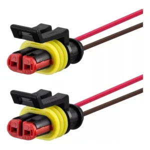 Par Chicote Plug 2 Vias Lanterna Bobina Ignição Palio Uno