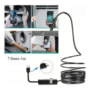 Mini Câmera Endoscópica Oiiwak 7mm Usb 3 Em 1 (1m)
