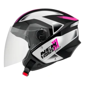 Capacete Aberto Pro Tork New Liberty Three Pro Brilhante Cor Rosa Tamanho do capacete 56