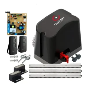 Kit Motor Portao Eletronico Garen 1/4hp 400kg 2controles 3m