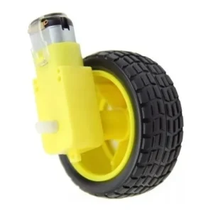 KIT com 2 peças - Kit Robótica Montimport Roda 68mm Motor DC 3-6V 48:1 Arduino