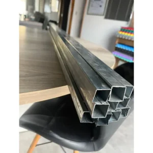 10 Barra Tubo Aço Quadrado 20x20 Metalon Galvanizado Zincado