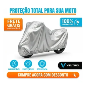 Capa Cobrir Moto Impermeável Proteção Anti-uv Sol Chuva