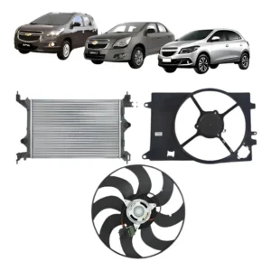 Kit Radiador Ventoinha Onix Cobalt Spin Prisma 2011 A 2016