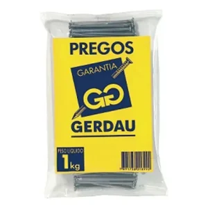 Prego Cabeça Dupla Gerdau Polido 27mm Aço 1kg
