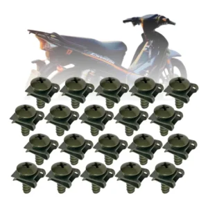 Kit Parafusos Carenagem Crypton Neo 105 115 20 Unid Presilha