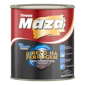 Tinta Maza Direto Ferrugem Sintético Branco 900ml Anticorrosiva