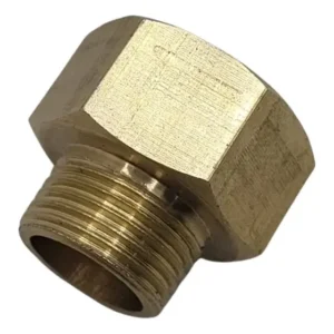 2 Peças Adaptador Latão Macho 3/8 E Fêmea 1/2 Rosca Bsp