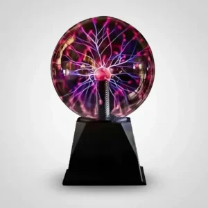 Globo Plasma Bola De Cristal Abajur Raios Decoração 20cm Alt