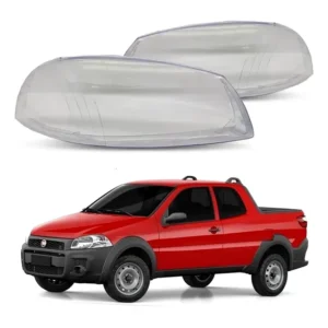 Par 2 Lente Do Farol Fiat Strada Working 1.4 2010 A 2020