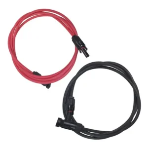 Cabo Solar 6mm² - 5m Preto + 5m Vermelho Com Mc4 (extensão)
