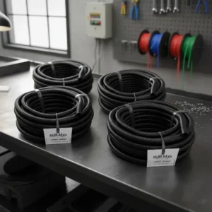 4 Rolos Corrugado Automotivo Anti Chama 12,7 9,5 7,5 E 4,5mm
