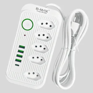 Tomada Extensão Com Usb E Usb C Cor Branco