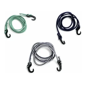 3 Elástico Gancho Regulável 1,50m Bagageiro Carga Moto Carro