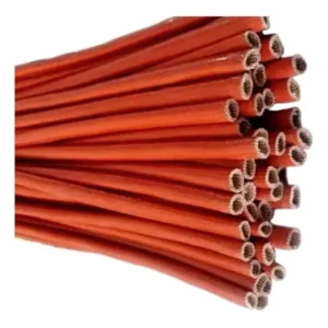 Espaguete Isolante Fibra Vidro Siliconado 8mm Resiste 300g