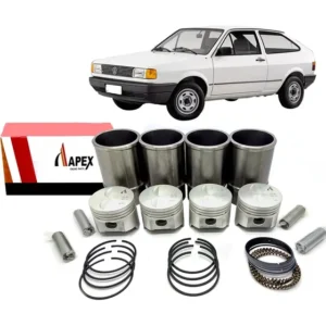 Kit Pistão Anéis Camisas 1.6 Cht Alcool Escort Parati Gol
