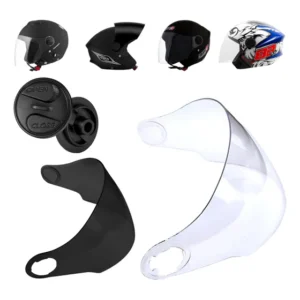 Viseira 2mm + Botão Reparo Lateral Capacete New Liberty 3