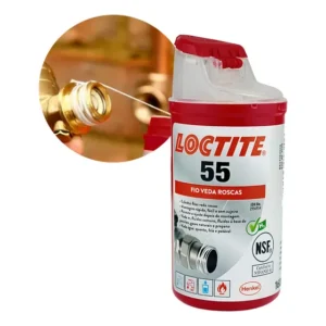 Fio Veda Roscas Rolo Com 160m Vedação Loctite 55