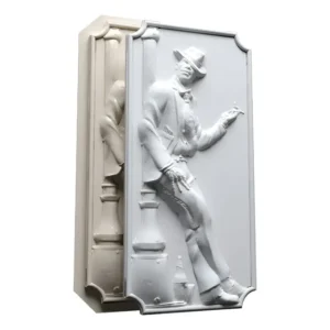 Forma Gesso 3d Molde Gesso 16x34cm - N107
