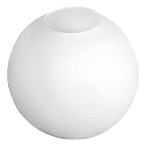 Vidro Globo Bola 10cm Branco Fosco Sem Colar Reposição