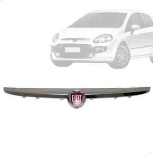 Grade Friso Moldura Cromado Punto 13 14 15 16 Com Emblema