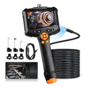 Endoscópio Boroscópio 8mm Câmera Sonda Fio Rígido Tela 4.3
