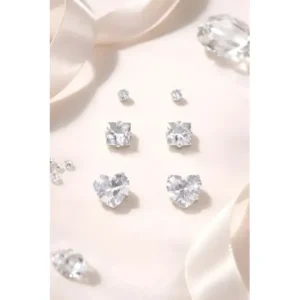 Kit 3 Brincos Feminino Prata Pura 925 Combinações 2,4,6 Mm