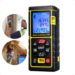 Trena Laser Digital 40m Alta Precisão Nível Bolha Integrado