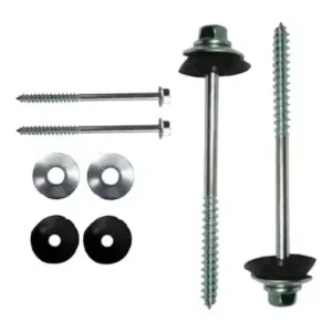 Kit 100 Parafuso Fixação Para Telha Brasilit 6mm 5/16x100mm