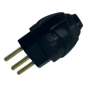 Kit 20 Plugue Pino 10a Macho 2p+t Com Nbr Preto