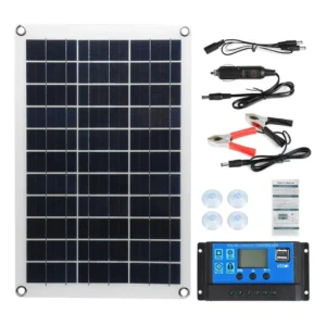 Painel Solar 100w E 100a Kit De Controlador Solar