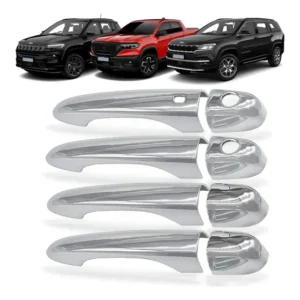 Maçaneta 4 Portas Aplique Cromado Commander 2023 2024 2025