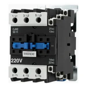 Contator Tripolar Cjx2-5011 50a Ac-3 50/60hz 1na+1NF