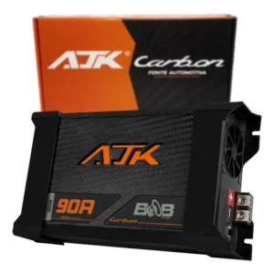 Fonte Carregador Automotiva 90A Bivolt AJK Carbon Bob Potência 1800W