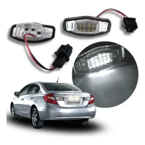 Luz De Placa Led Honda Civic 2012 A 2016 Iluminação Lâmpada
