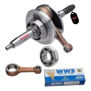 Virabrequim Pop 100 2007/2015 Completo C/ Biela + Rolamento