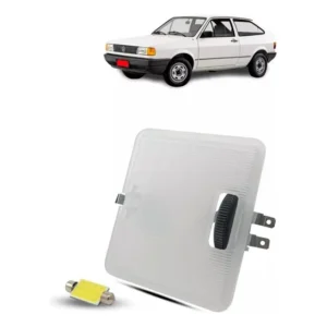 Lanterna De Teto Vw Gol Saveiro Parati Voyage Quadrado + Led