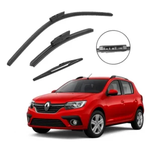 Kit 3 Palhetas Limpador Silicone Sandero 2015 A 2023